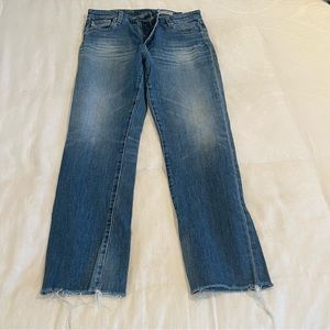 AG Denim High Rise Straight Jeans, Size 32